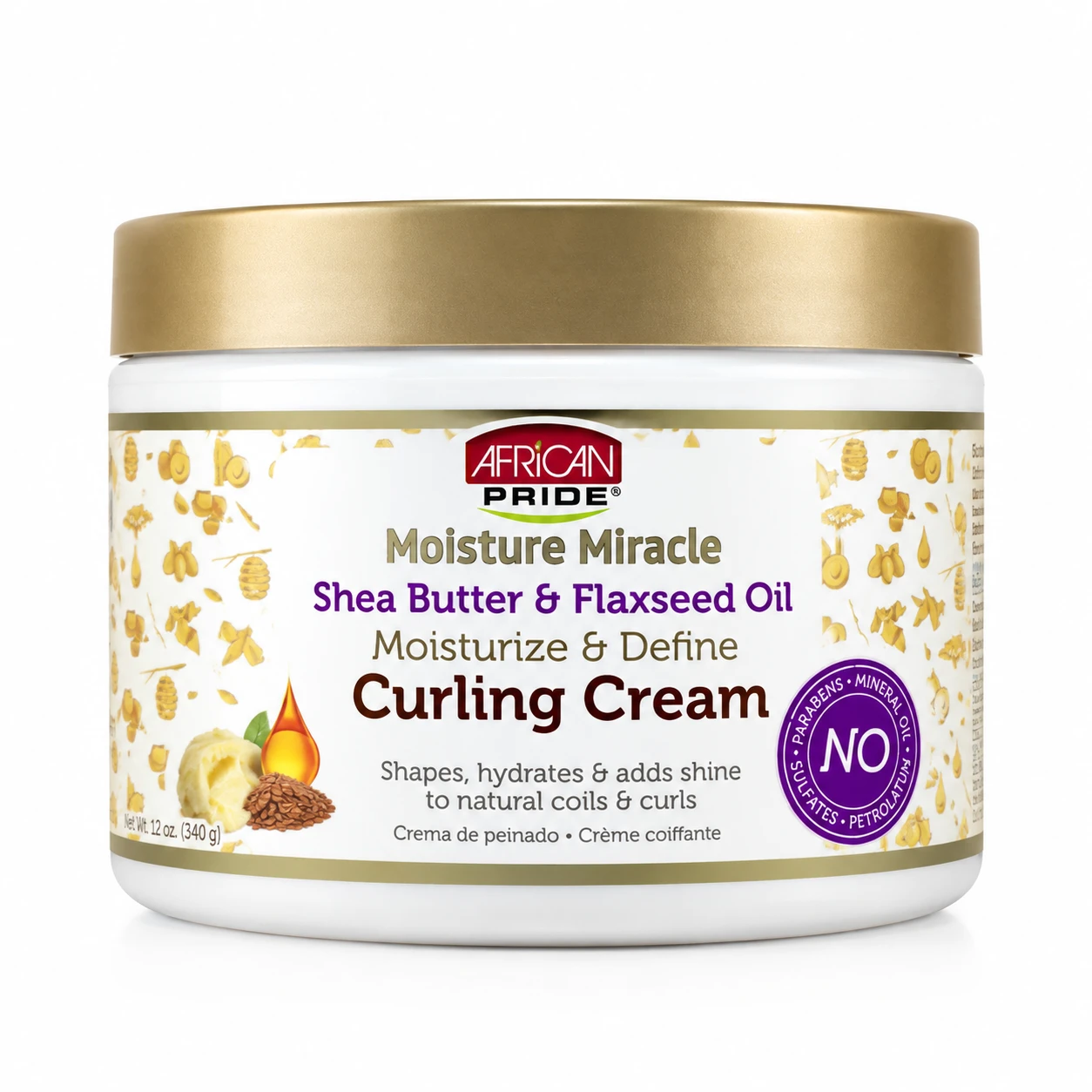 کرم مو آفریکن پراید Moisture Miracle شی باتر و روغن بذر کتان